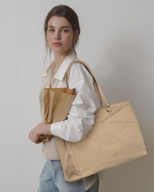 LOVEVOOK Laptop Tote Bag for Women 15.6 Inch Waterproof Leather Computer Bags Business Office Work Briefcase Black - Image 64