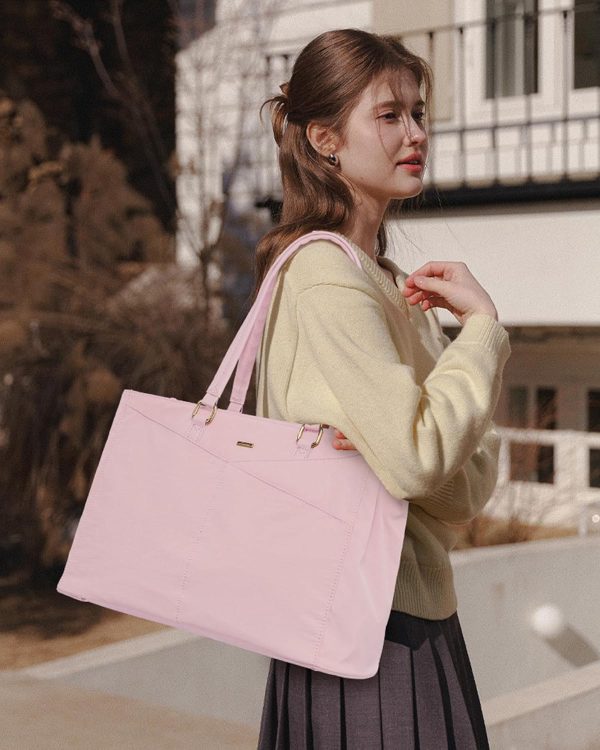 LOVEVOOK Laptop Tote Bag for Women 15.6 Inch Waterproof Leather Computer Bags Business Office Work Briefcase Black - Image 154