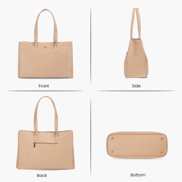 LOVEVOOK Laptop Tote Bag for Women 15.6 Inch Waterproof Leather Computer Bags Business Office Work Briefcase Black - Image 285