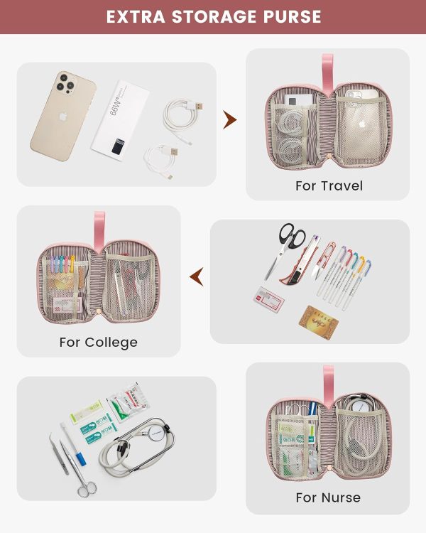 LOVEVOOK Laptop Backpack for Women, 15.6 Inch Work Laptop Bag with USB Port, Fashion Teacher Nurse Backpack Purse, Waterproof Travel Computer Backpack with Organizer Bag, 2PCS, Beige-Khaki - Image 133