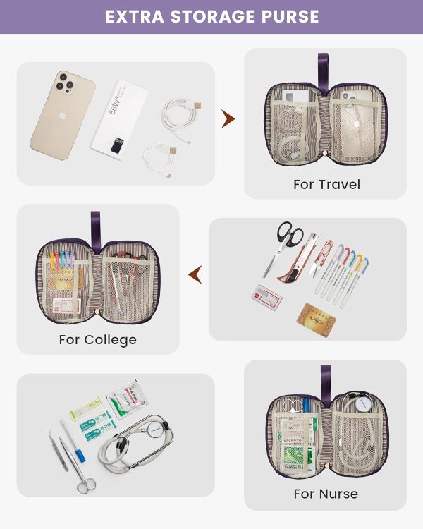LOVEVOOK Laptop Backpack for Women, 15.6 Inch Work Laptop Bag with USB Port, Fashion Teacher Nurse Backpack Purse, Waterproof Travel Computer Backpack with Organizer Bag, 2PCS, Beige-Khaki - Image 184