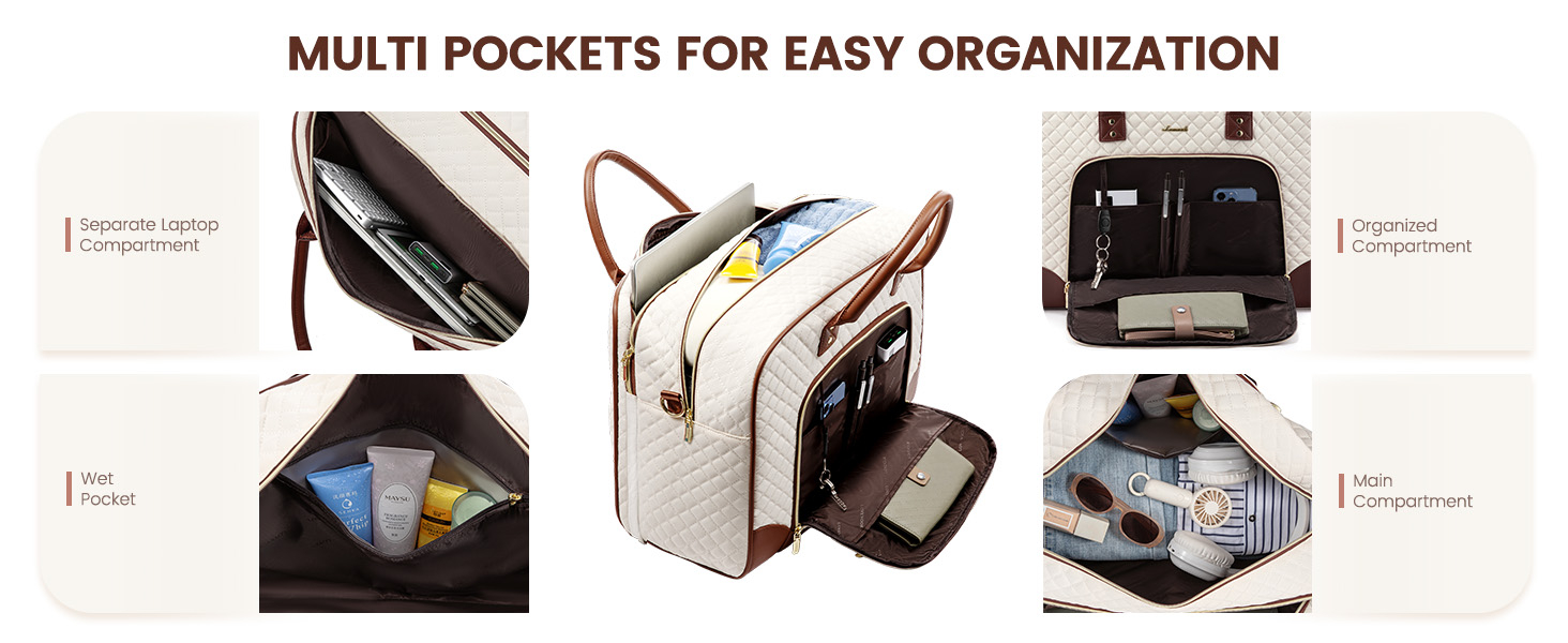Multi Pockets for Easy Organization