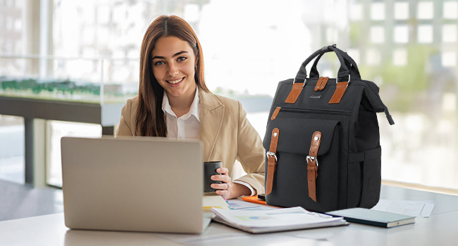 1930 Laptop Backpack for Women Work Travel Backpack Purse Teacher Nurse Bag College Daypack